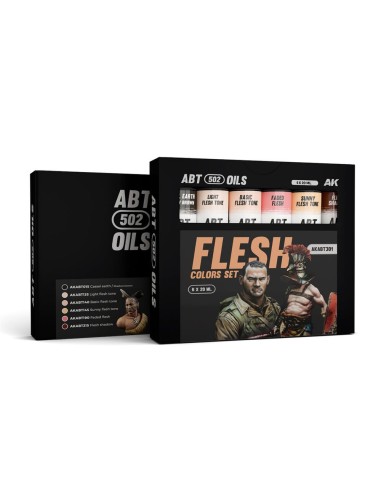 FLESH COLORS SET - ABT 502 OILS 