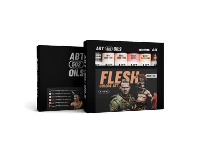 FLESH COLORS SET - ABT 502 OILS 