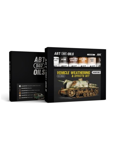 VEHICLE WEATHERING & EFFECTS SET - ABT 502 OILS 