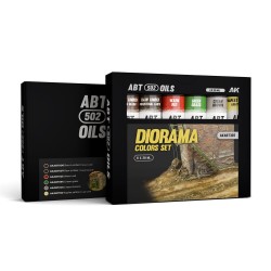 DIORAMA COLORS SET - ABT 502 OILS 