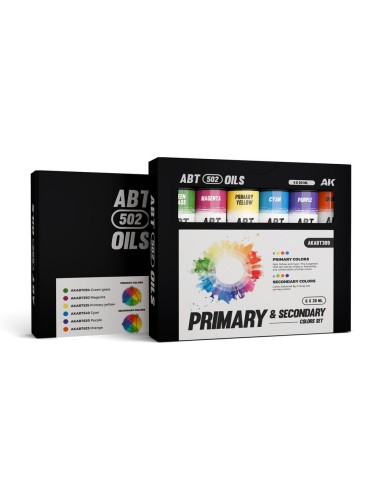 PRIMARY & SECONDARY COLORS SET - ABT 502 OILS 
