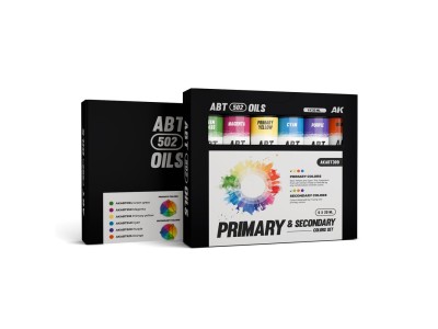 PRIMARY & SECONDARY COLORS SET - ABT 502 OILS 