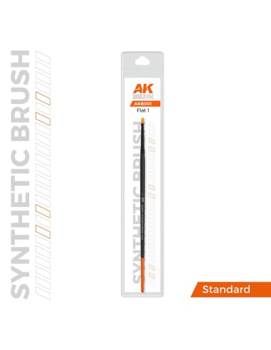 AK SYNTHETIC BRUSH - FLAT 1 
