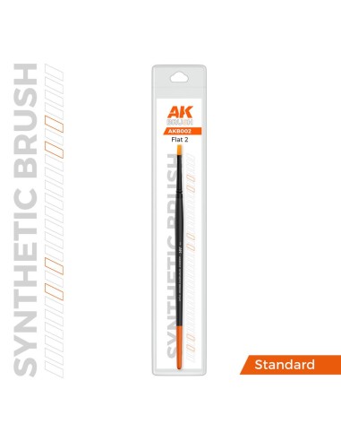 AK SYNTHETIC BRUSH - FLAT 2 