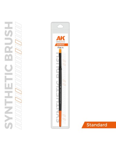 AK SYNTHETIC BRUSH - FLAT 4 