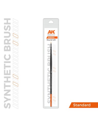 AK SYNTHETIC BRUSH - ROUND 4/0 
