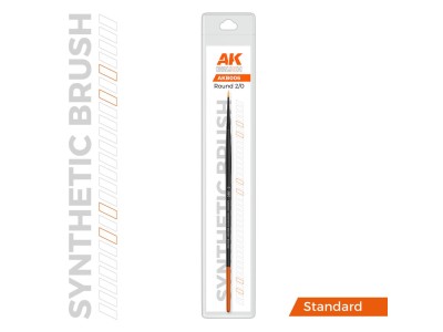 AK SYNTHETIC BRUSH - ROUND 2/0 