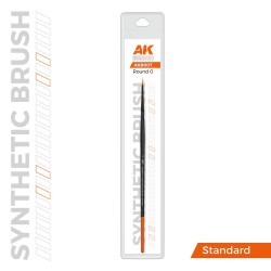 AK SYNTHETIC BRUSH - ROUND 0  2