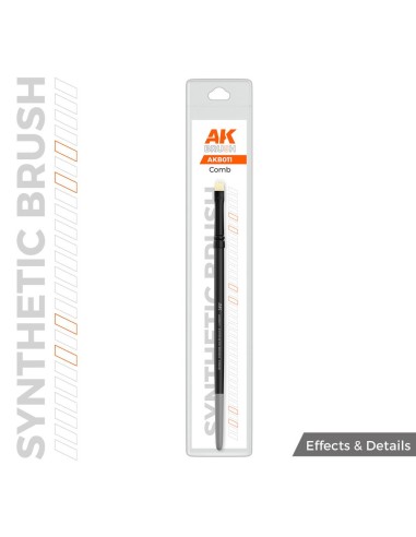 AK SYNTHETIC BRUSH - COMB 