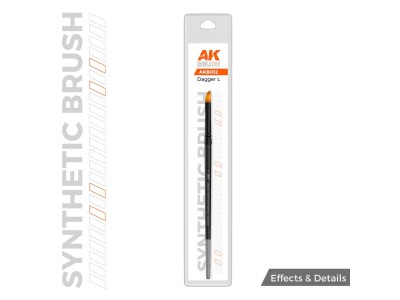 AK SYNTHETIC BRUSH - DAGGER L 