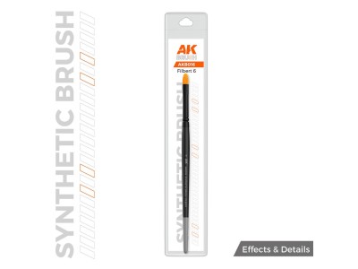 AK SYNTHETIC BRUSH - FILBERT 6 