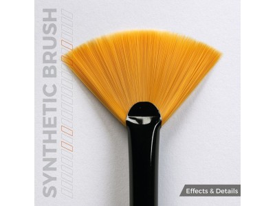AK SYNTHETIC BRUSH - FAN SHAPE 