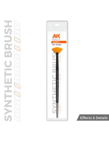 AK SYNTHETIC BRUSH - FAN SHAPE 