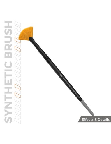 AK SYNTHETIC BRUSH - FAN SHAPE 
