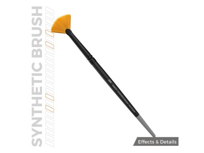AK SYNTHETIC BRUSH - FAN SHAPE 