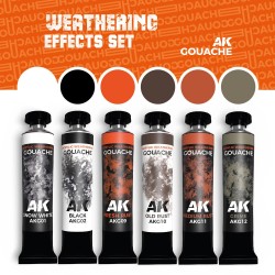 WEATHERING EFFECTS SET - AK GOUACHES 