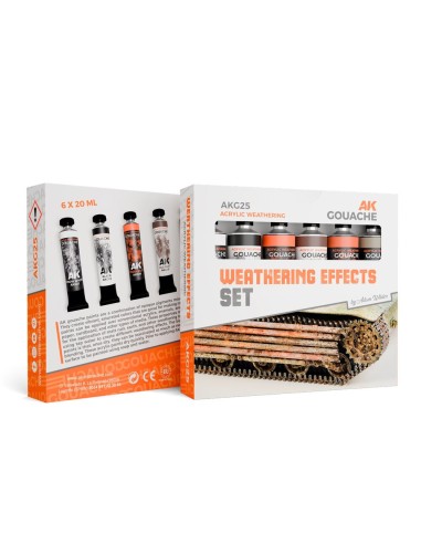 WEATHERING EFFECTS SET - AK GOUACHES 