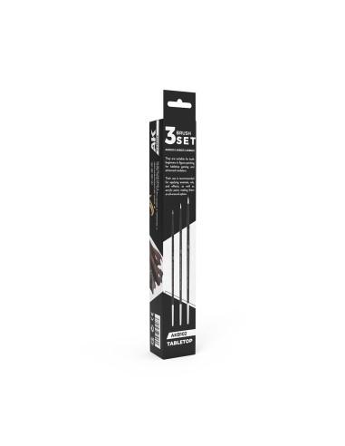 TABLETOP SYNTETHIC BRUSHES SET (3 brushes) 