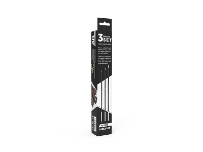 TABLETOP SYNTETHIC BRUSHES SET (3 brushes) 