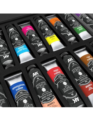 DELUXE EDITION BOX FULL RANGE ARTIST DENSE ACRYLIC COLOR 