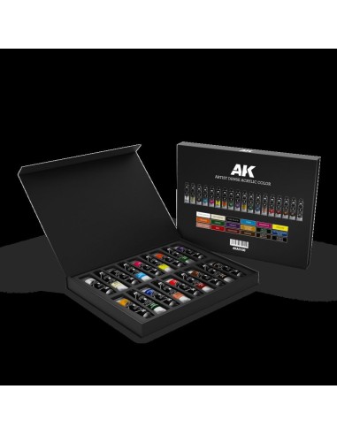 DELUXE EDITION BOX FULL RANGE ARTIST DENSE ACRYLIC COLOR 