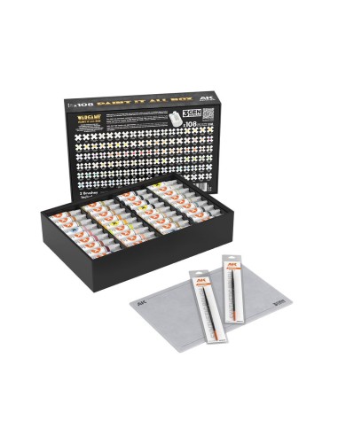 WARGAME PAINT IT ALL BOX 72 COLORS 3GEN 