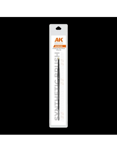 AK SYNTHETIC BRUSH - CHIPPING TECHNIQUE (ROUND) 