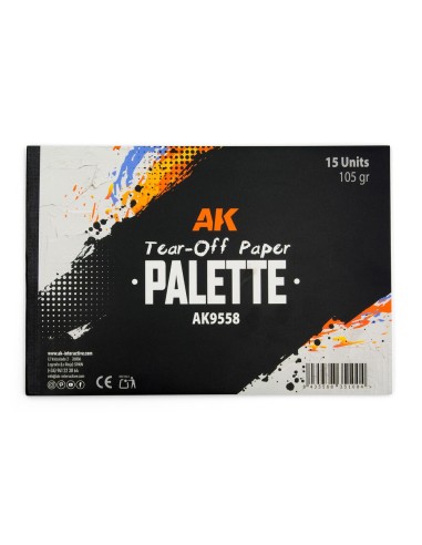 TEAR-OFF PAPER PALETTE 15 SHEETS 