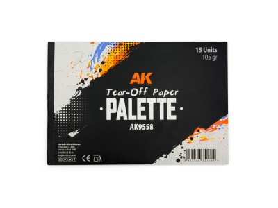 TEAR-OFF PAPER PALETTE 15 SHEETS 