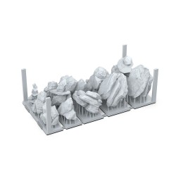 ROCKS & TORS - BASING BITS 12 pieces 