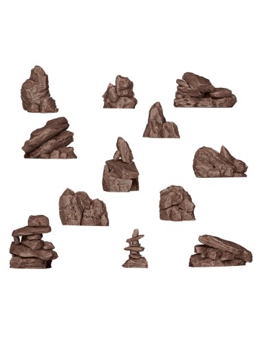 ROCKS & TORS - BASING BITS 12 pieces 