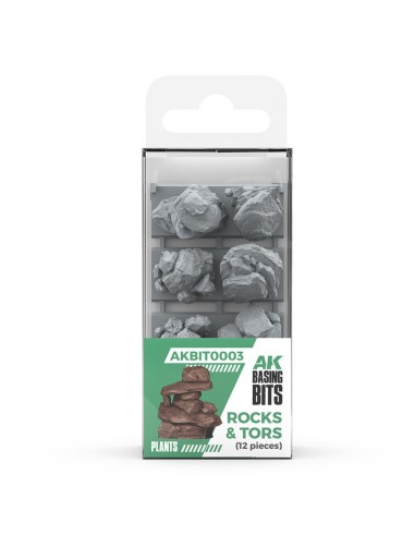 ROCKS & TORS - BASING BITS 12 pieces 