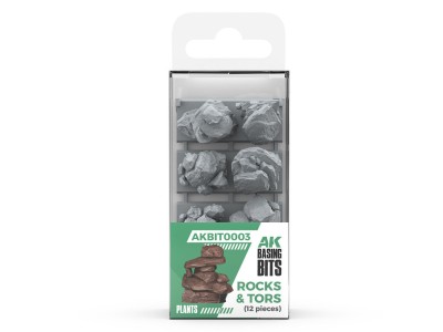 ROCKS & TORS - BASING BITS 12 pieces 