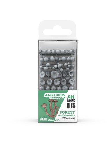 FOREST MUSHROOMS - BASING BITS 63 pieces 