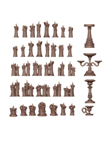 CANDLES - BASING BITS 73 pieces 