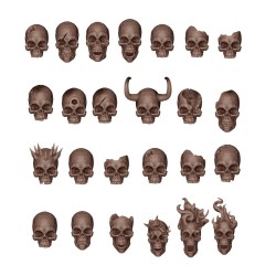 SKULLS - BASING BITS 72 pieces  2