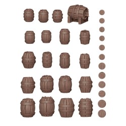 WOOD BARRELS - BASING BITS 32 pieces  2