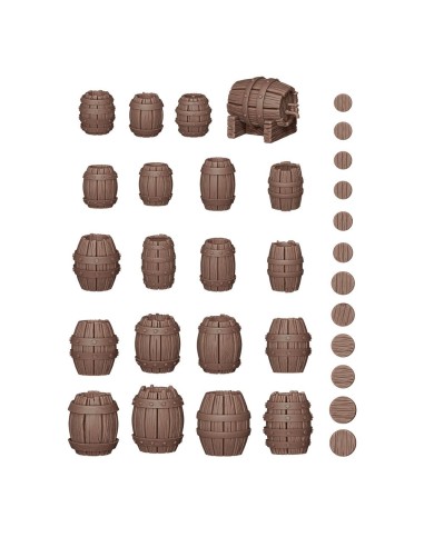 WOOD BARRELS - BASING BITS 32 pieces 