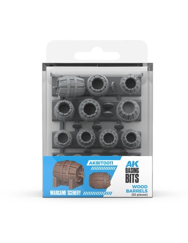 WOOD BARRELS - BASING BITS 32 pieces 