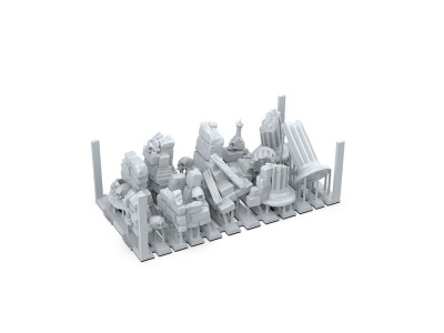 VILLAGE RUINS - BASING BITS 12 pieces 