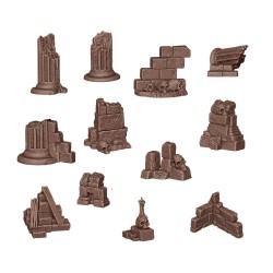 VILLAGE RUINS - BASING BITS 12 pieces  2