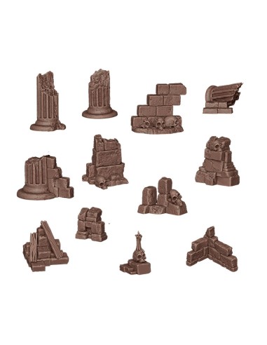 VILLAGE RUINS - BASING BITS 12 pieces 