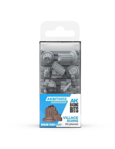 VILLAGE RUINS - BASING BITS 12 pieces 