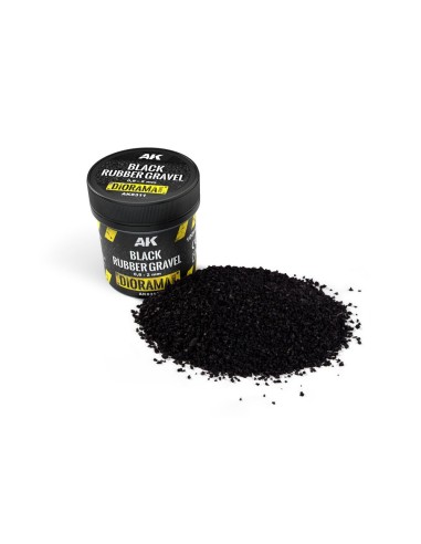 BLACK RUBBER GRAVEL 0,8-2MM 