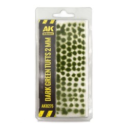 DARK GREEN TUFTS 2MM 