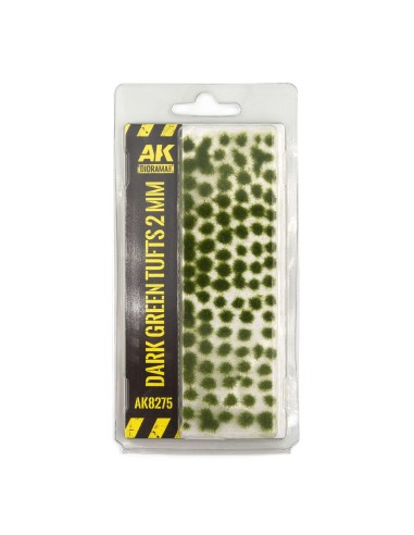 DARK GREEN TUFTS 2MM 
