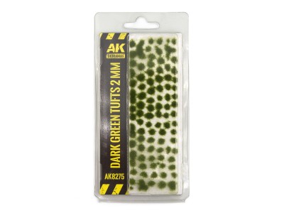 DARK GREEN TUFTS 2MM 