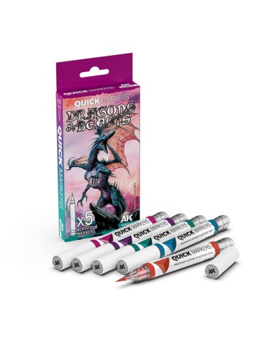 DRAGONS & BEASTS QUCK MARKERS SET 
