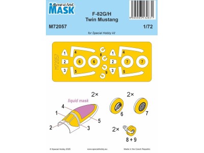 F-82G/H Twin Mustang Mask 