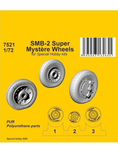 SMB-2 Super Mystère Wheels for Special Hobby kits 